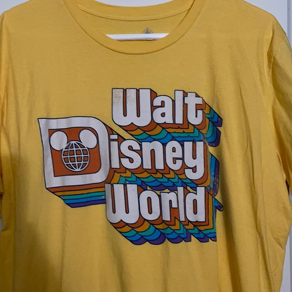 yellow disney world shirt